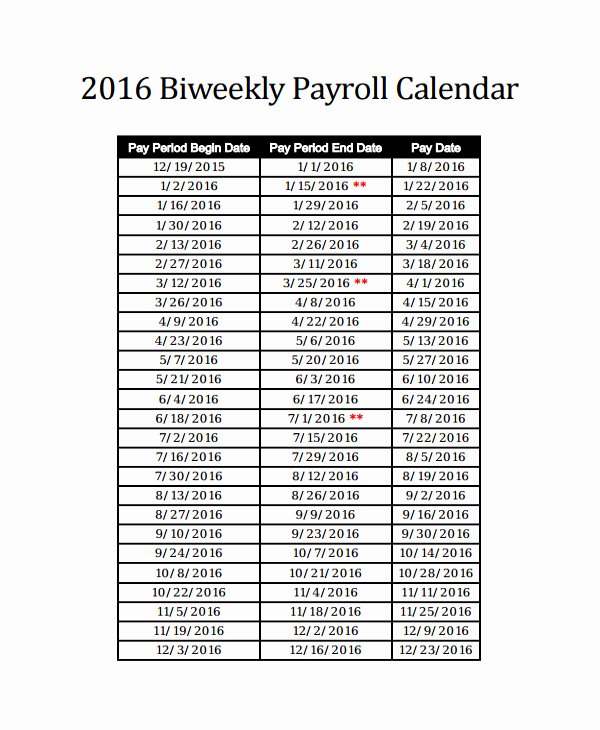 35 semi monthly payroll calendar 2019 template