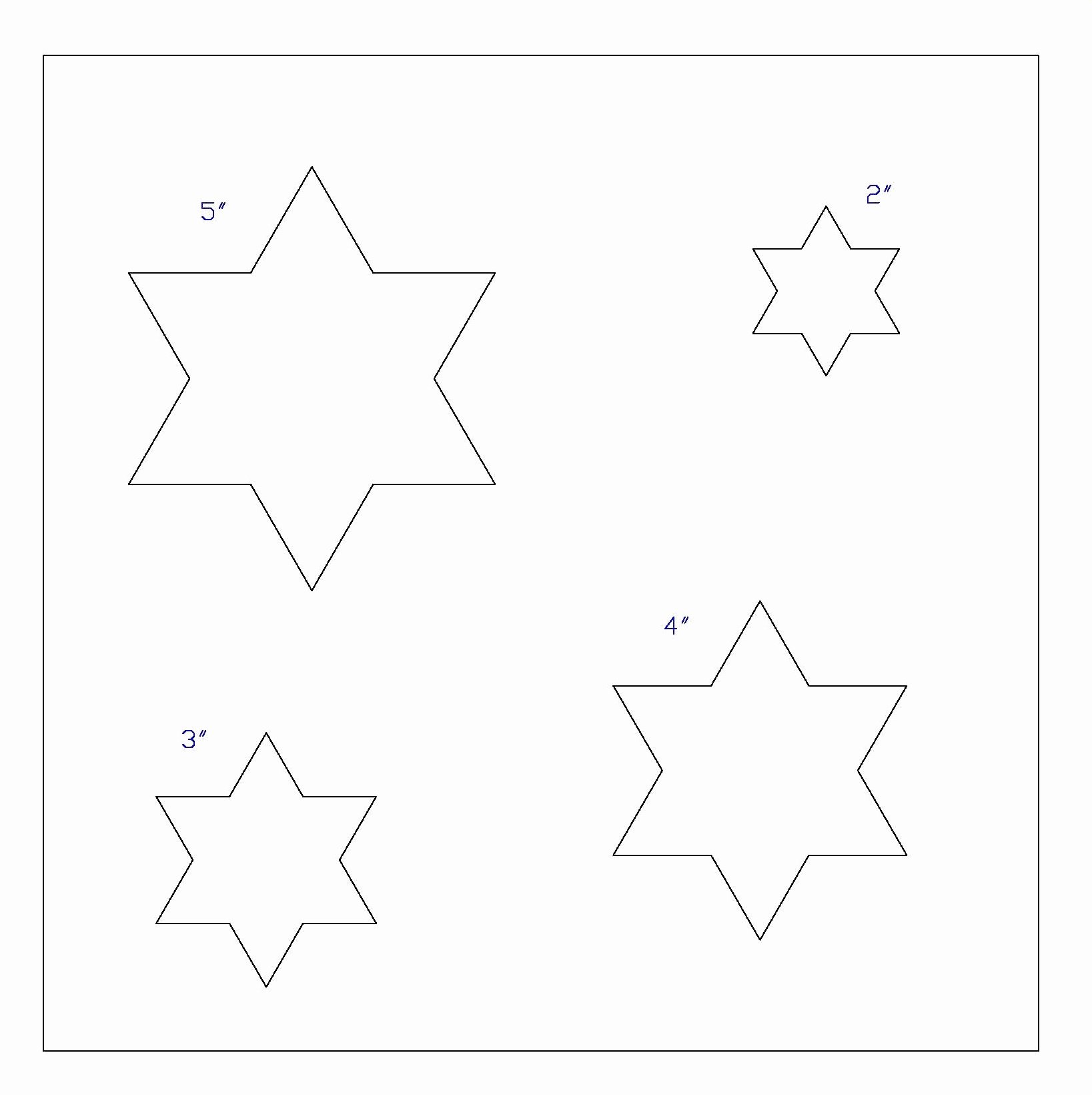 8 Point Star Template Printable Elegant 6 Point Stars Template