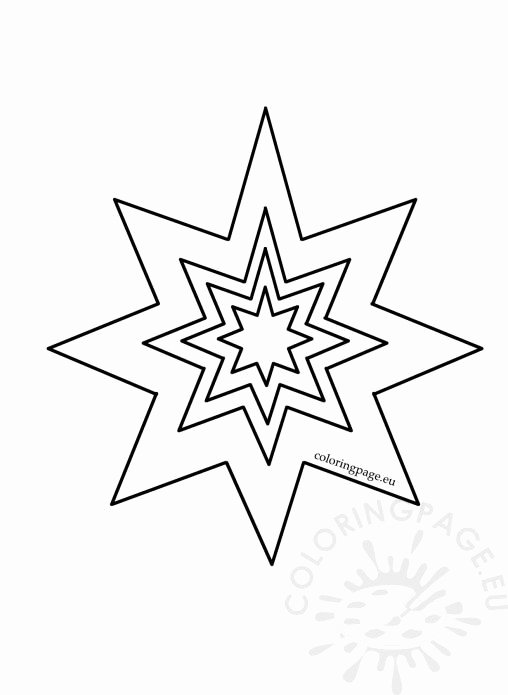 8 Point Star Template Printable Fresh Coloring Page