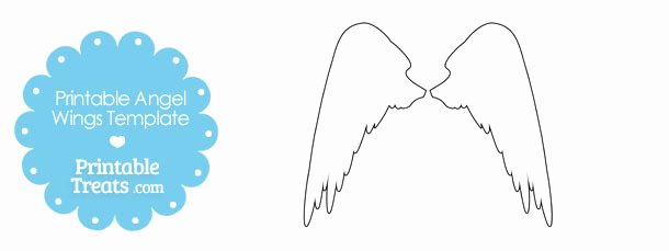 printable angel wings