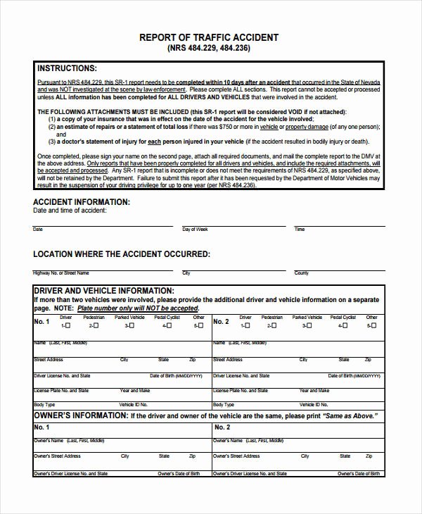 mn motor vehicle crash report form