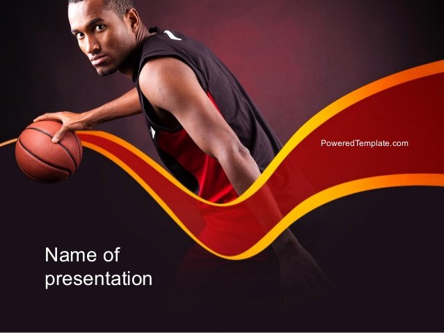 Basketball Powerpoint Template Luxury Basketball theme Powerpoint Template
