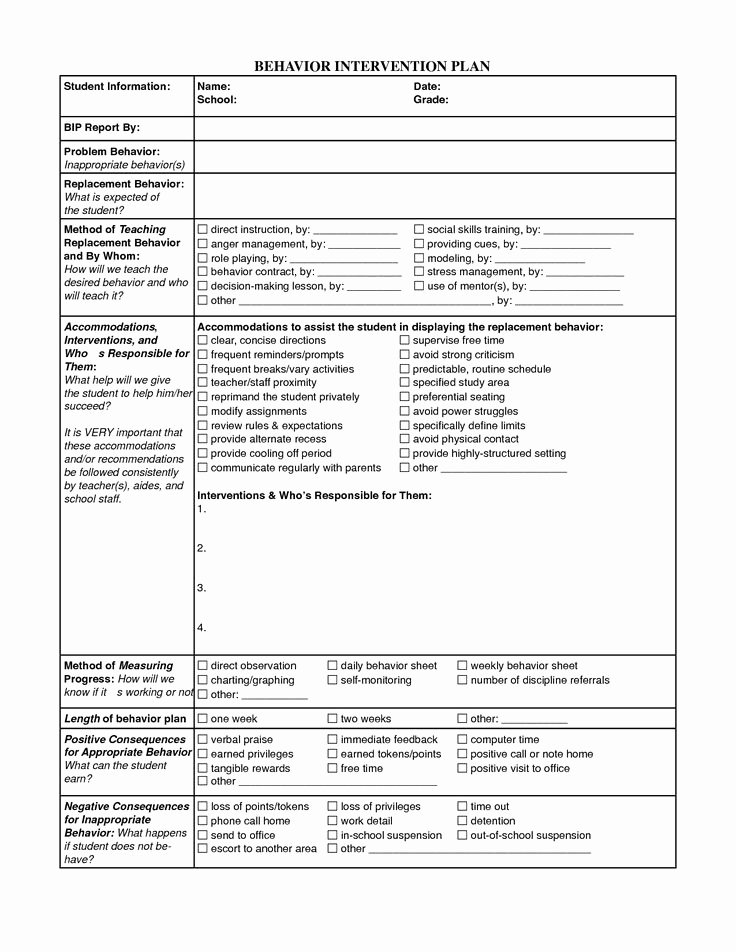 positive behavior plans