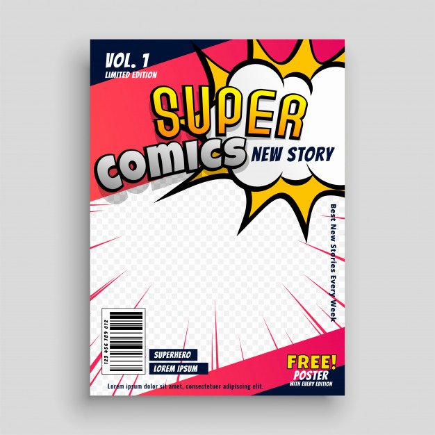 Blank Comic Book Cover Template