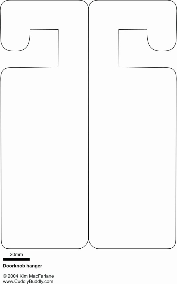 Blank Door Hanger Template For Word