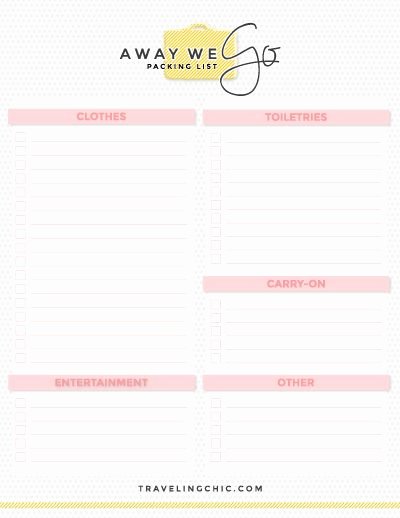 blank packing list template fresh free packing guides in 2019 what to pack of blank packing list template