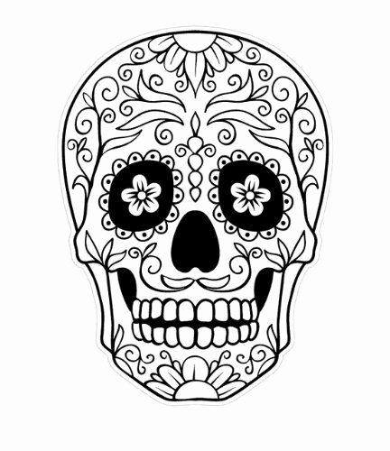 blank sugar skull template beautiful day of the dead skull coloring page enjoy coloring of blank sugar skull template