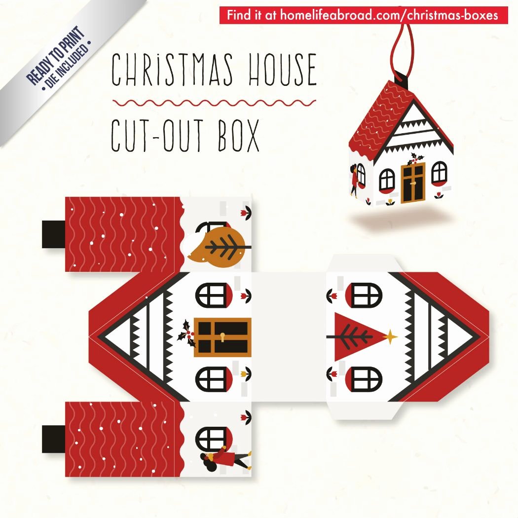 box cut outs luxury christmas house cut out box with ready to print of box cut outs