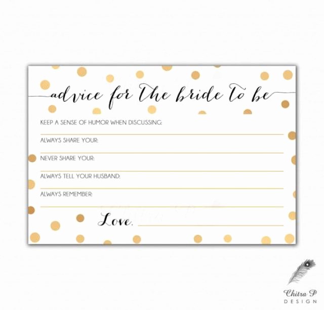 gold black bridal advice card printed or printable instant confetti wedding art deco pop fizz clink shower game gatsby 013