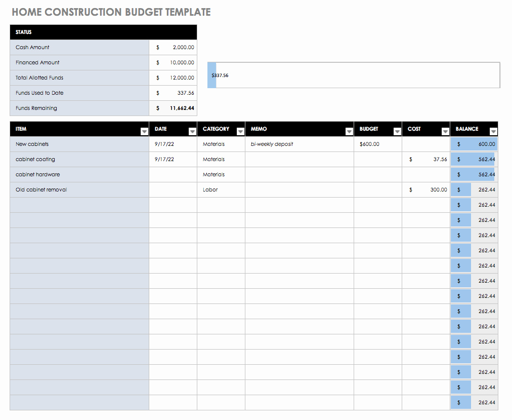 top excel bud templates