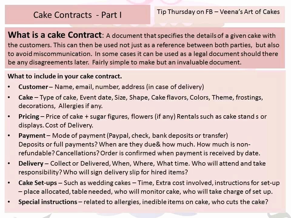 cake contract template new cake contracts part 2 cake decorating of cake contract template