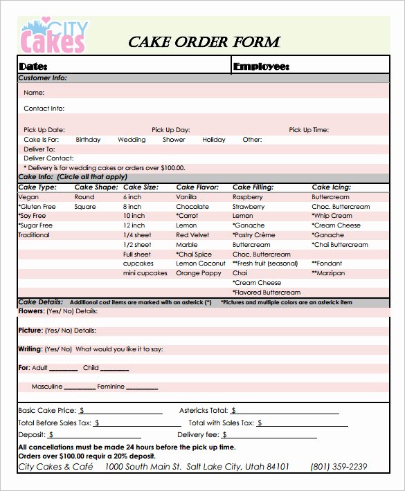 order form templates