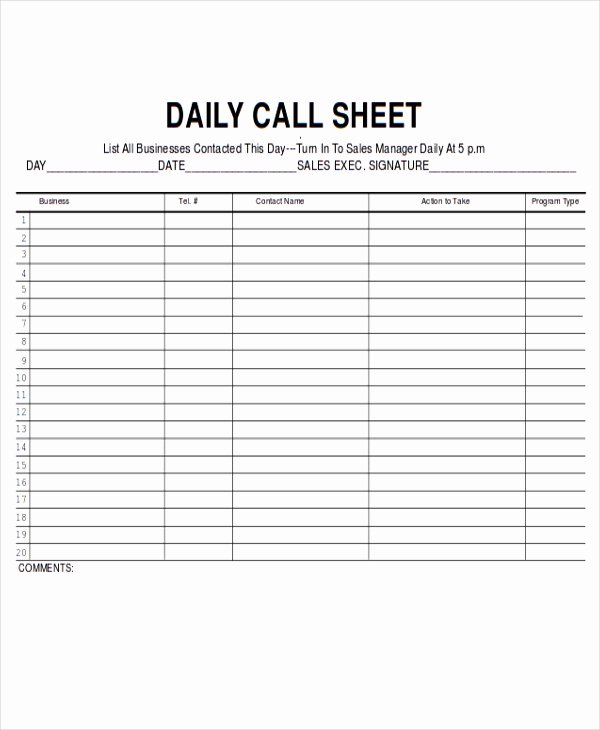 sales sheet templates