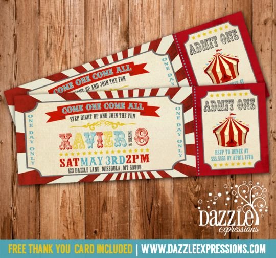 carnival ticket invitation best of printable vintage circus or carnival birthday ticket of carnival ticket invitation