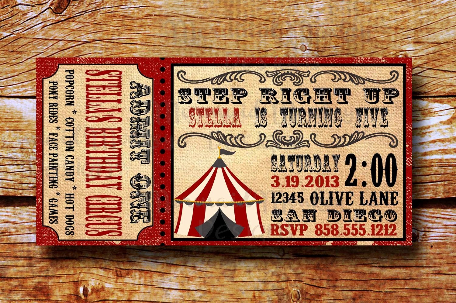 carnival ticket template awesome vintage circus invitation birthday circus invitation of carnival ticket template