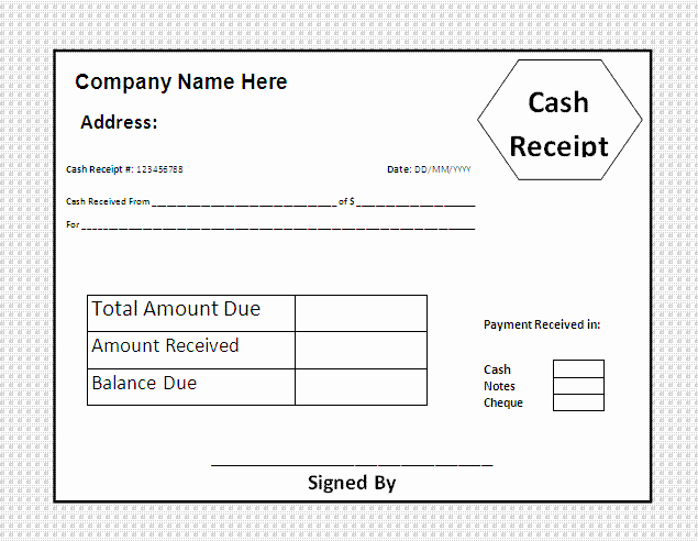 6 receipt templates