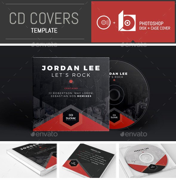 cd cover psd design templates