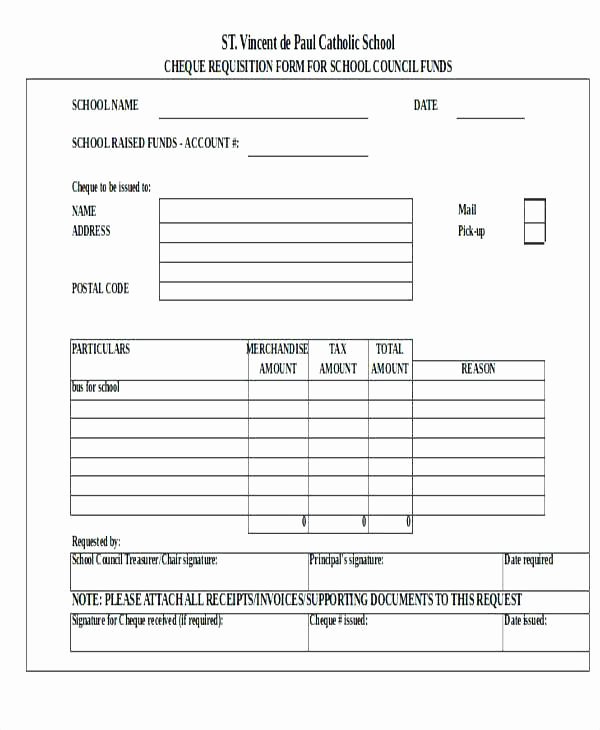 requisition form template