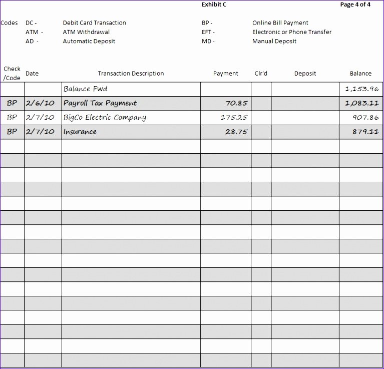 checkbook template excel o7990