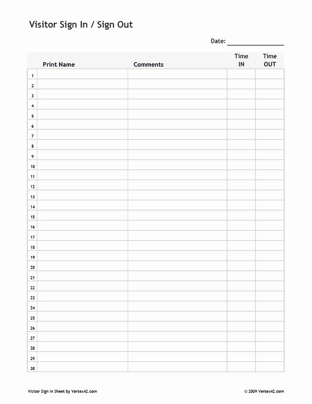 childcare sign in and out sheet unique free printable visitor sign in sign out sheet pdf from of childcare sign in and out sheet