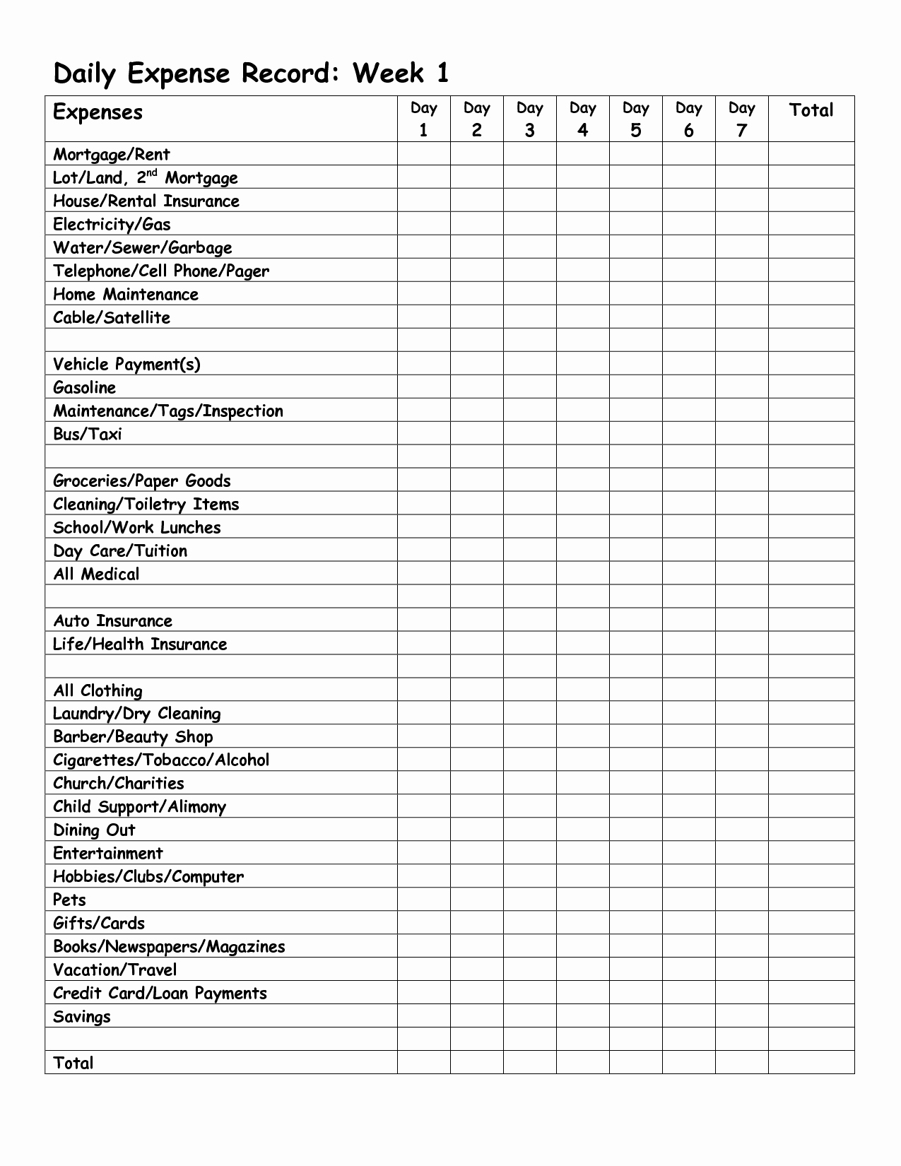 Church Cleaning Checklist Spreadsheet