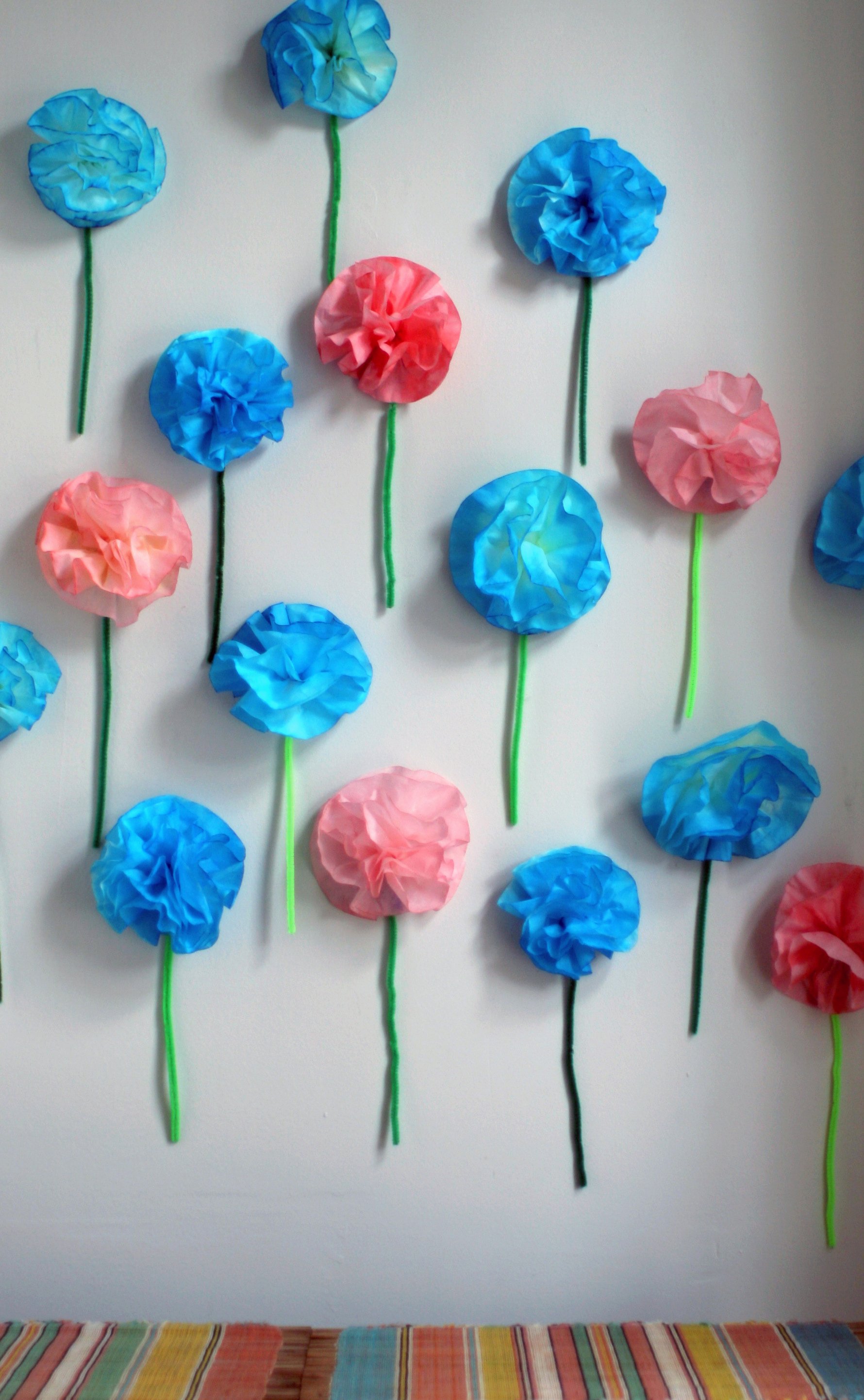 coffee filter flowers