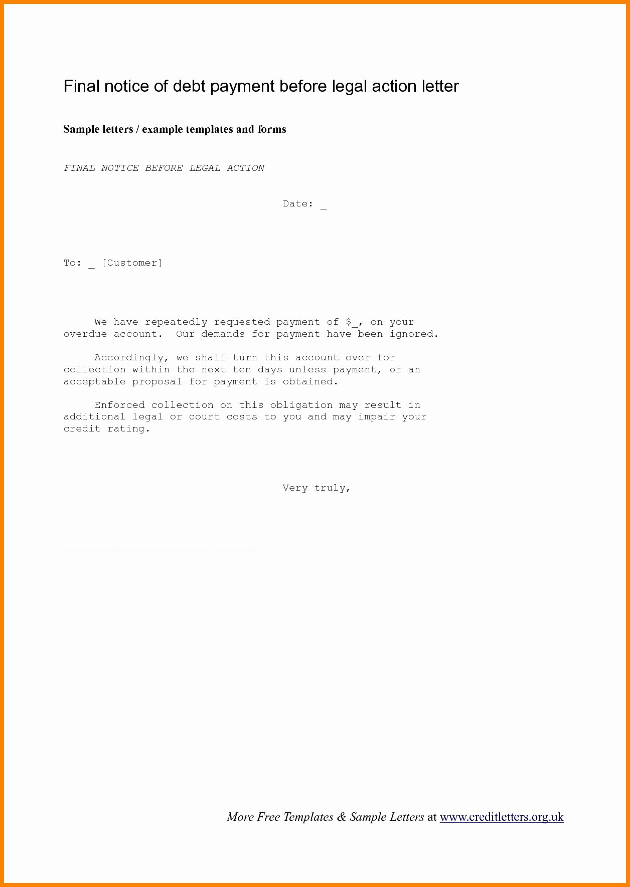 sample letter breach of contract