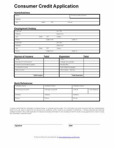 commercial credit application template new consumer credit application form of commercial credit application template