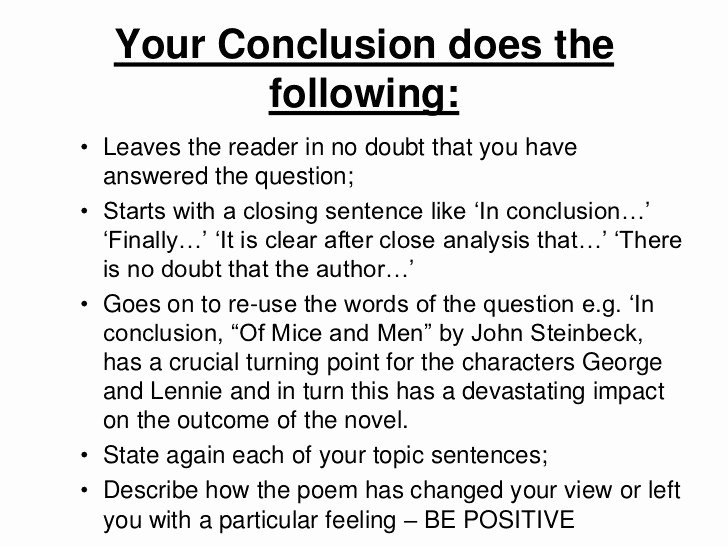 conclusion paragraph comparative essay