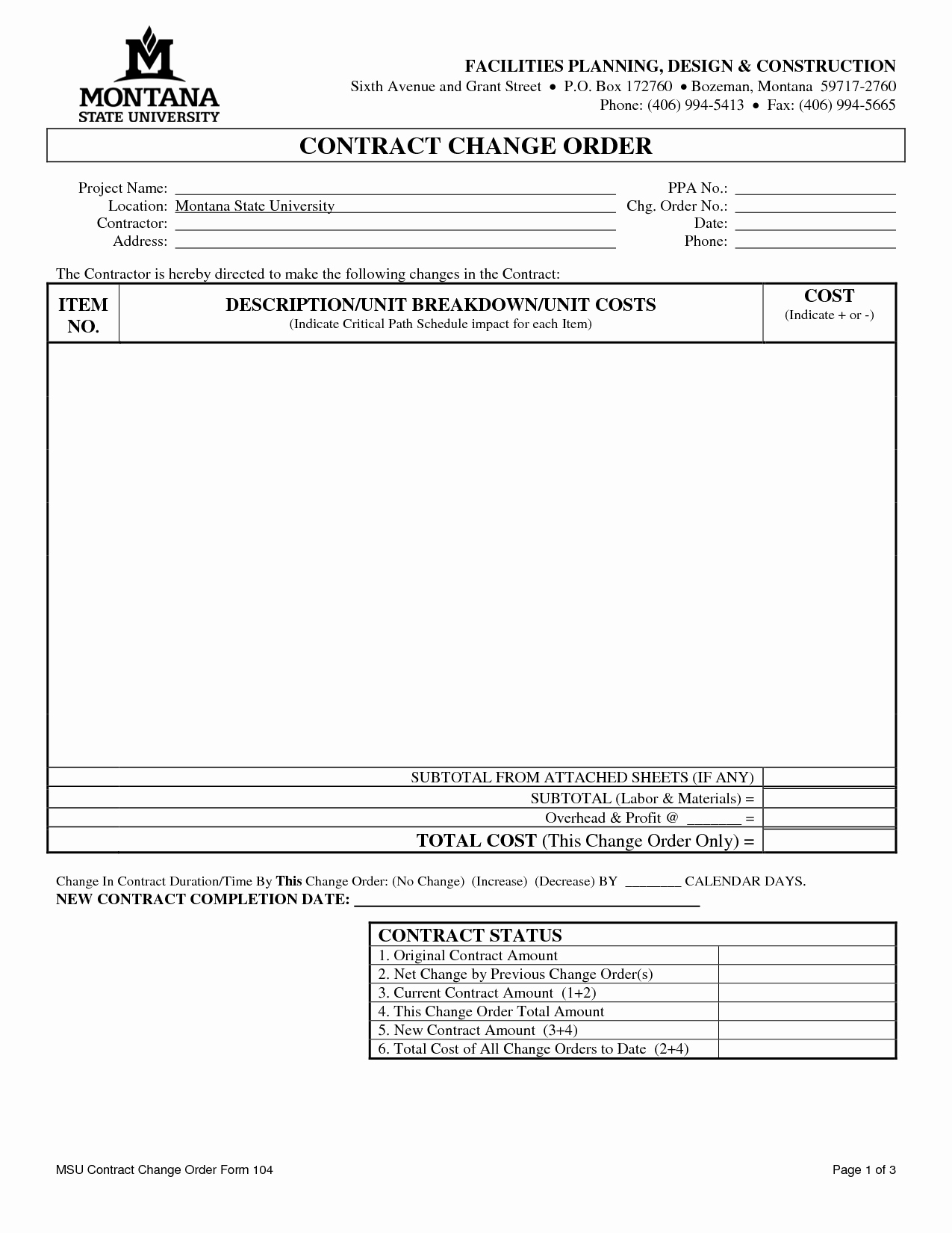 construction change order template word lovely free construction change order form pdf by ckm of construction change order template word