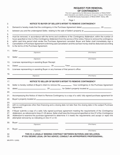 Contingency Contract Examples Lovely Free Pdf forms for Contingency Free Download Free Real