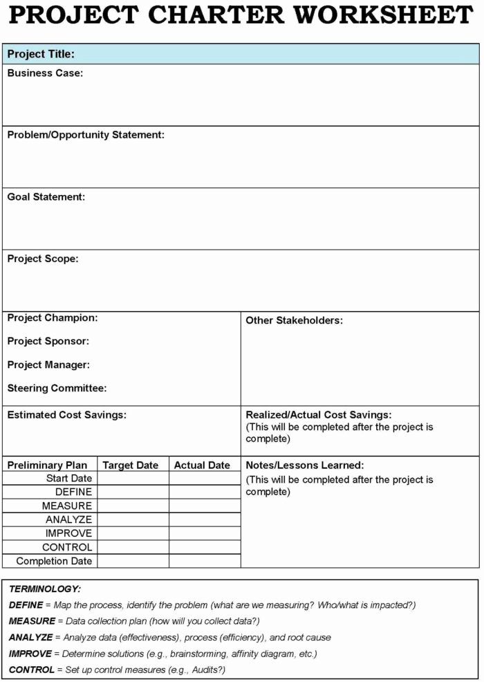 business team charter template