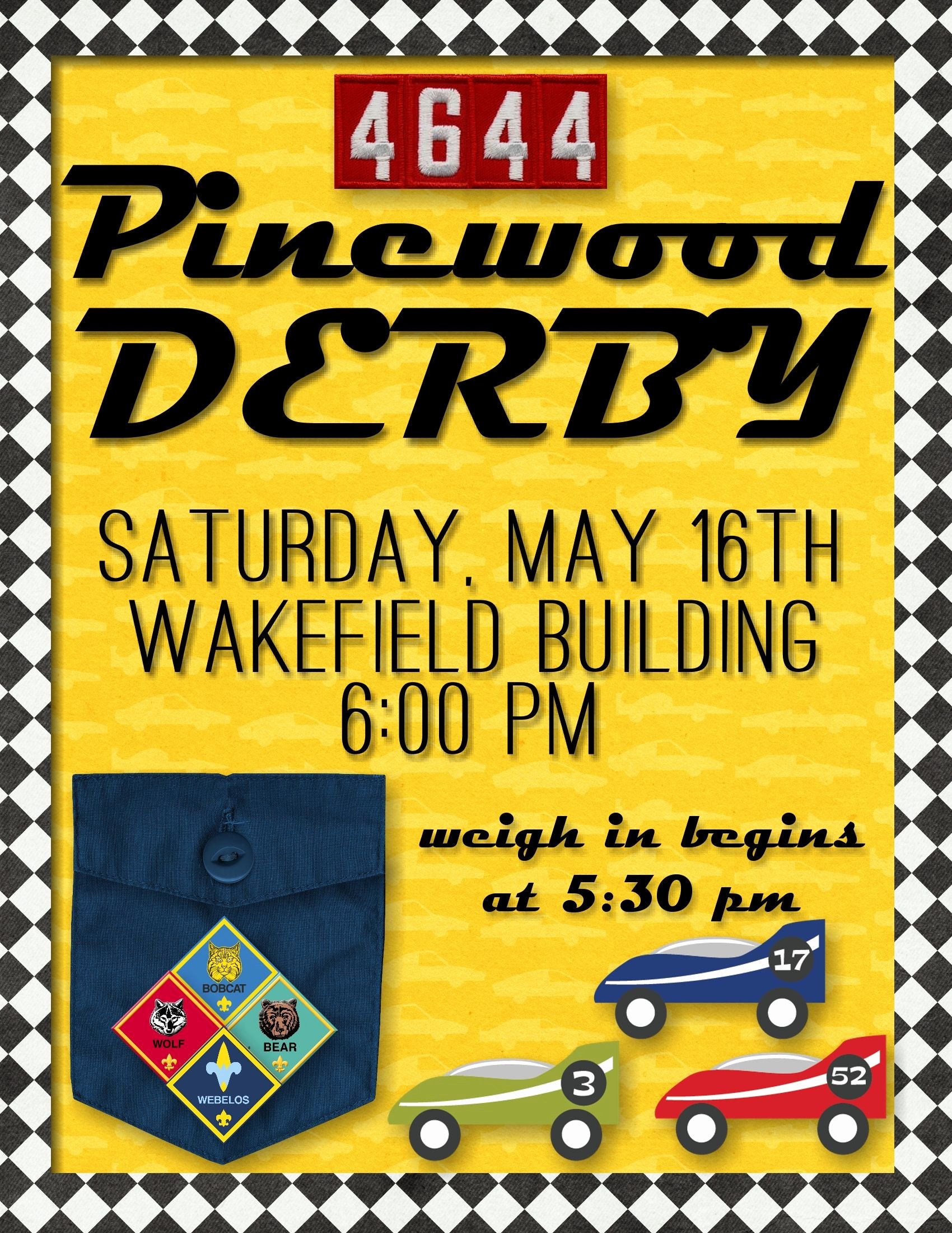 Cub Scout Flyer Template Beautiful Cub Scout Pinewood Derby Flyer Primary