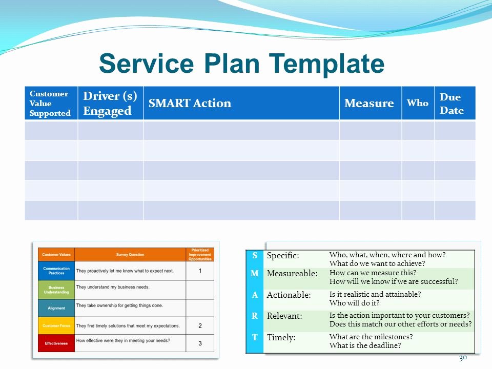 Customer Service Action Plan Examples