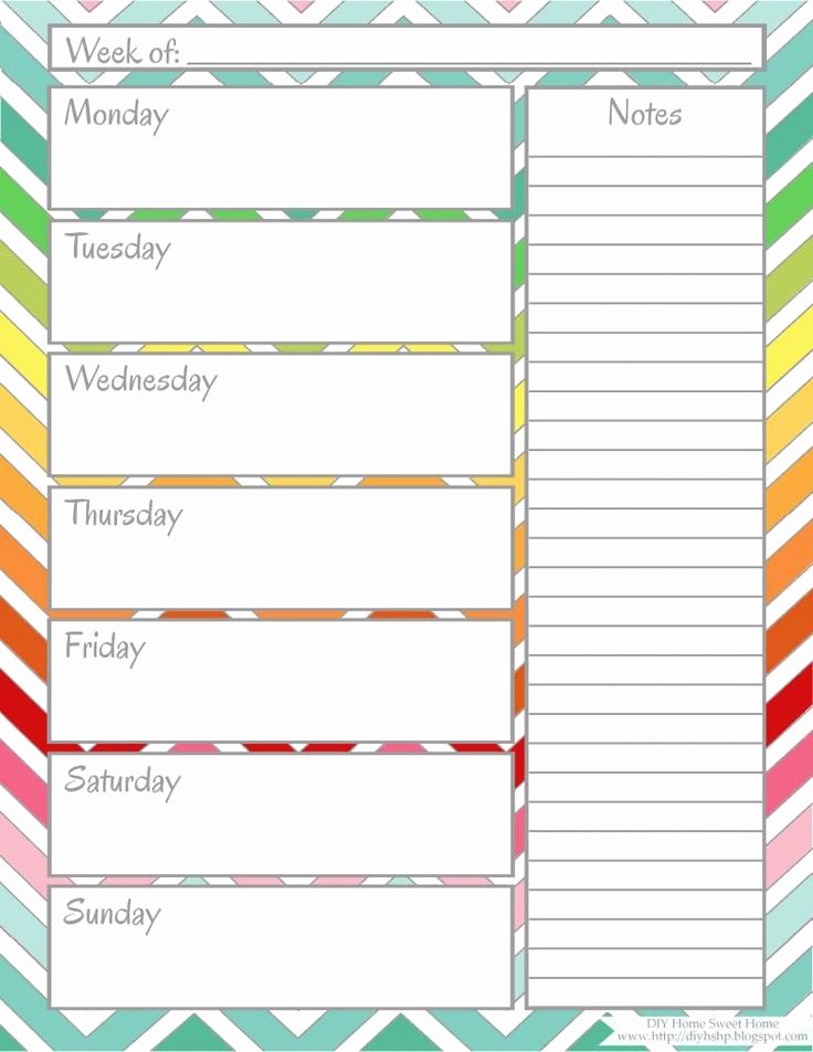 weekly calendar
