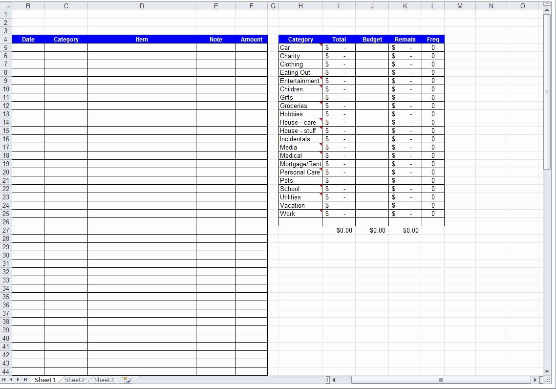 free printable spreadsheets part 1