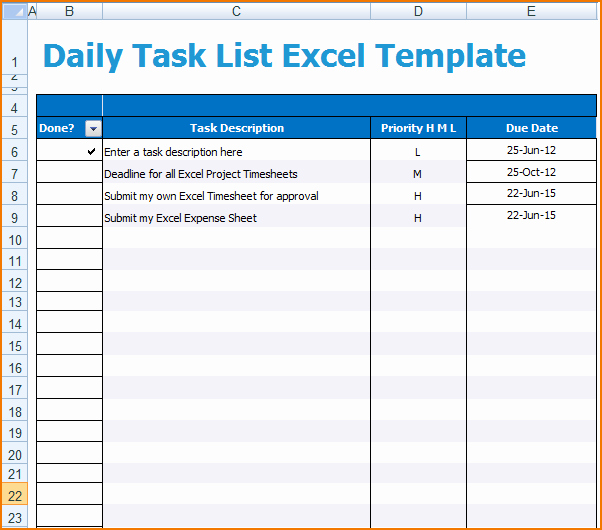 Daily Task List Template Word New 6 Daily Task List Template