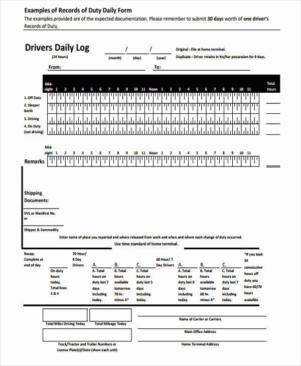 printable log sheet template