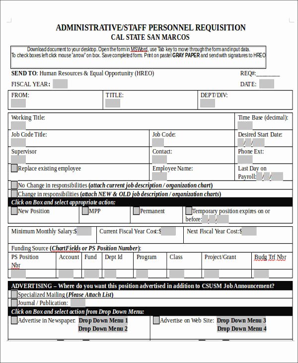 requisition form in doc