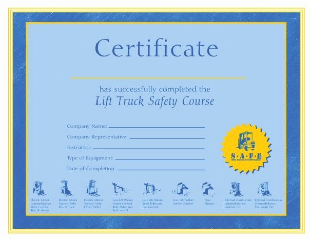 15 forklift certificate