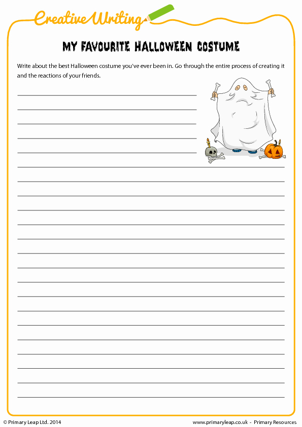 halloween writing activity 1st grade