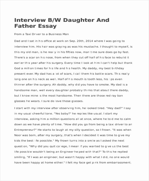 interview essay