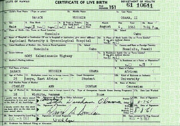 fake fake fake obamas birth certificate