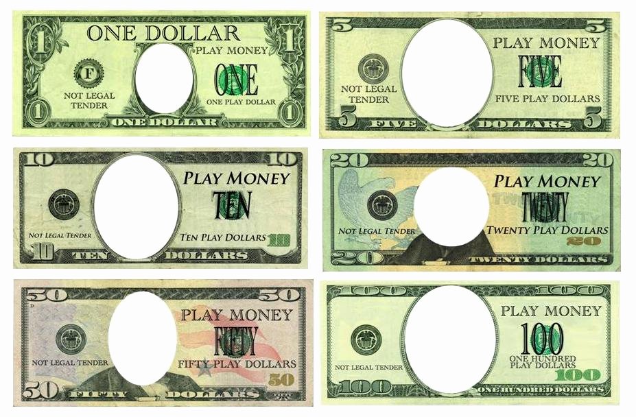 play money template