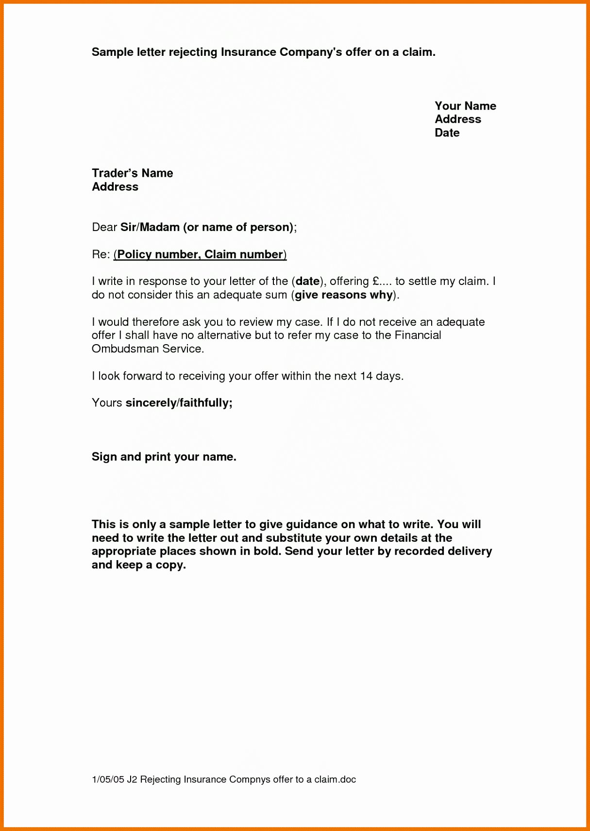 proof of auto insurance letter template