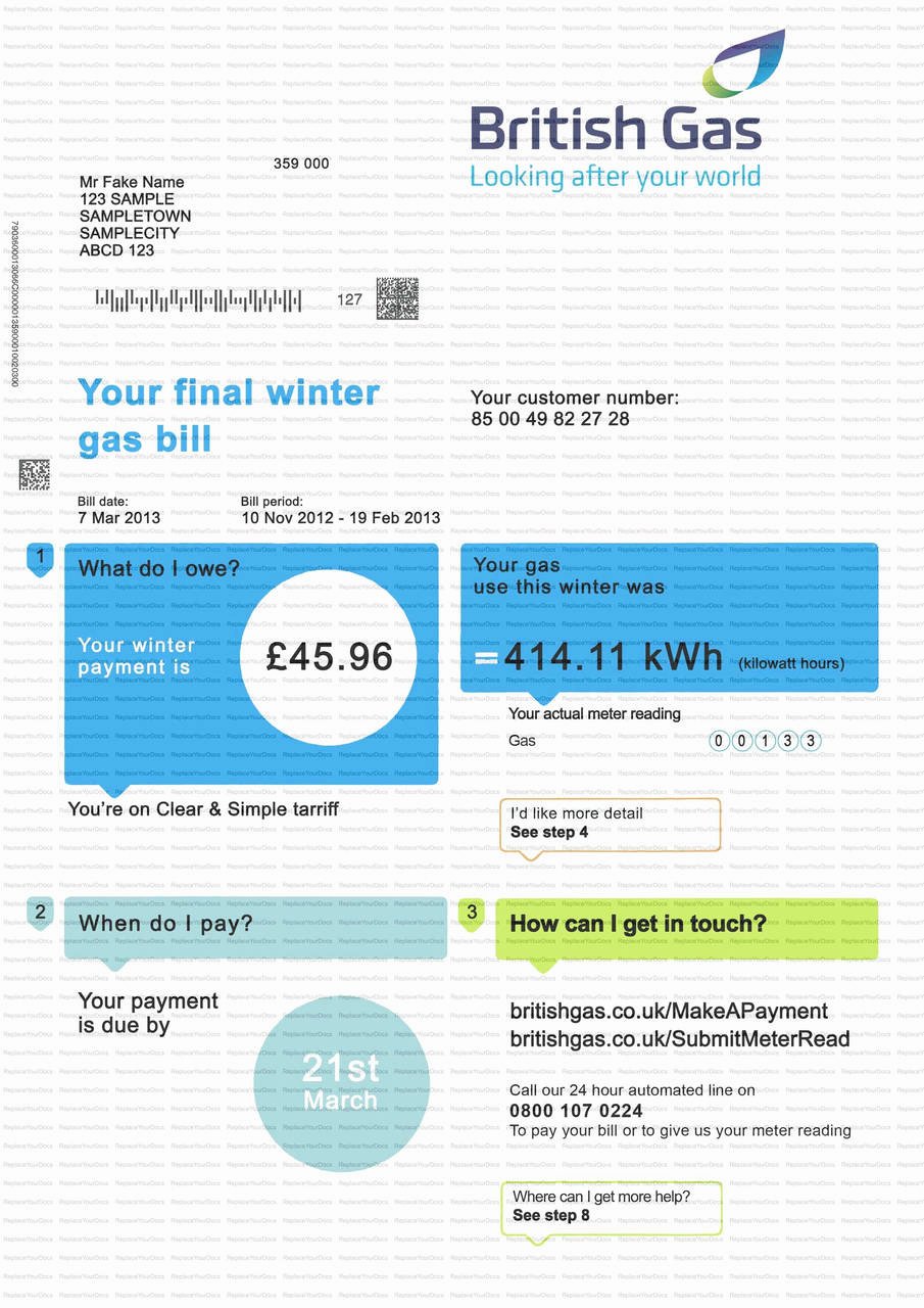 Fake Utility Bill Template New Fake Utility Bill Template Download