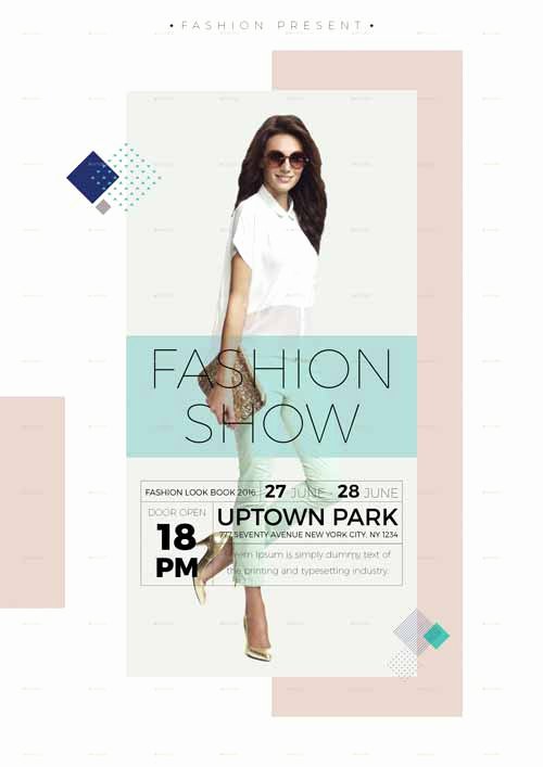 fashion show flyer template