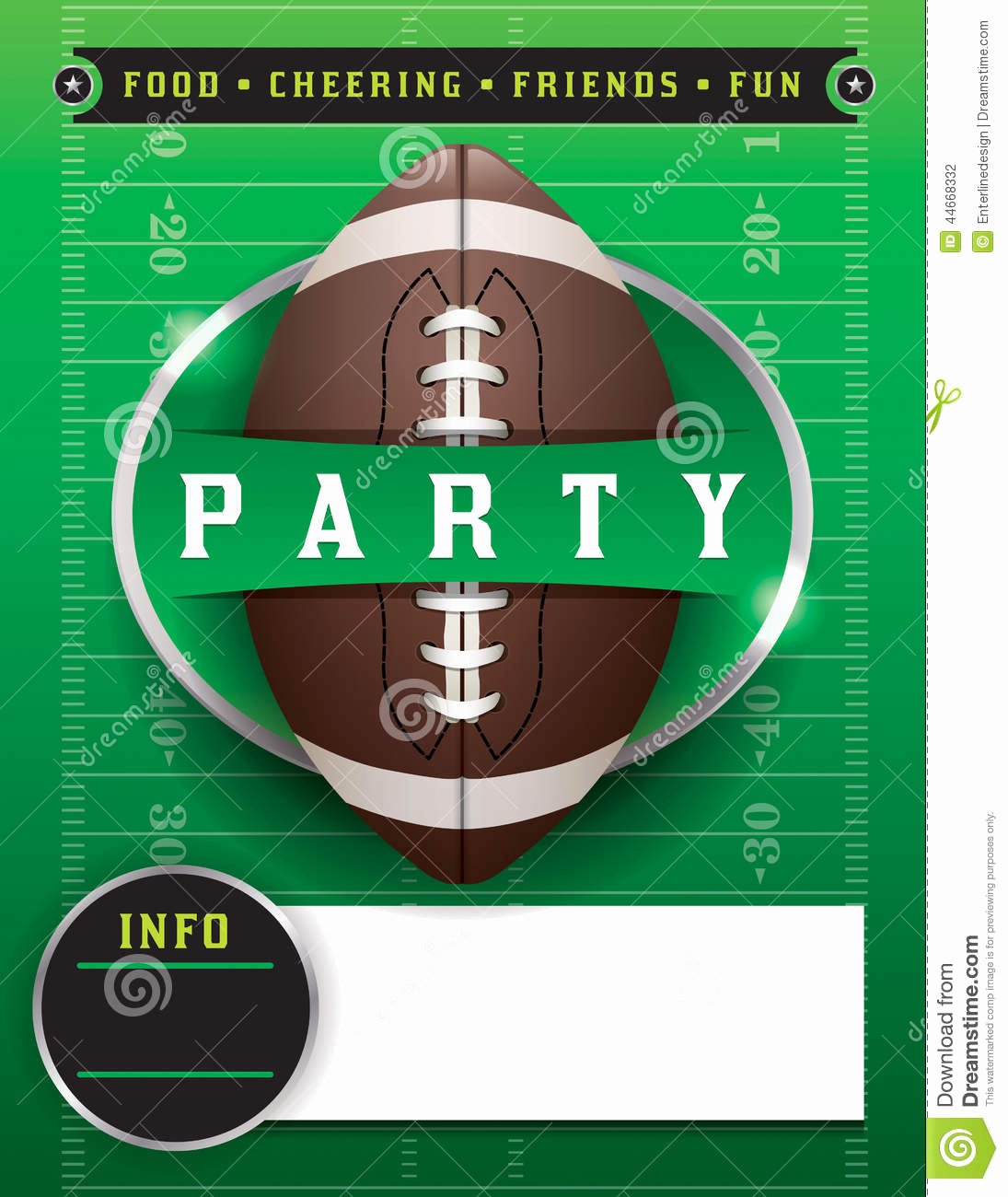 stock illustration american football party template illustration vector eps available eps contains transparencies fonts have been converted to image