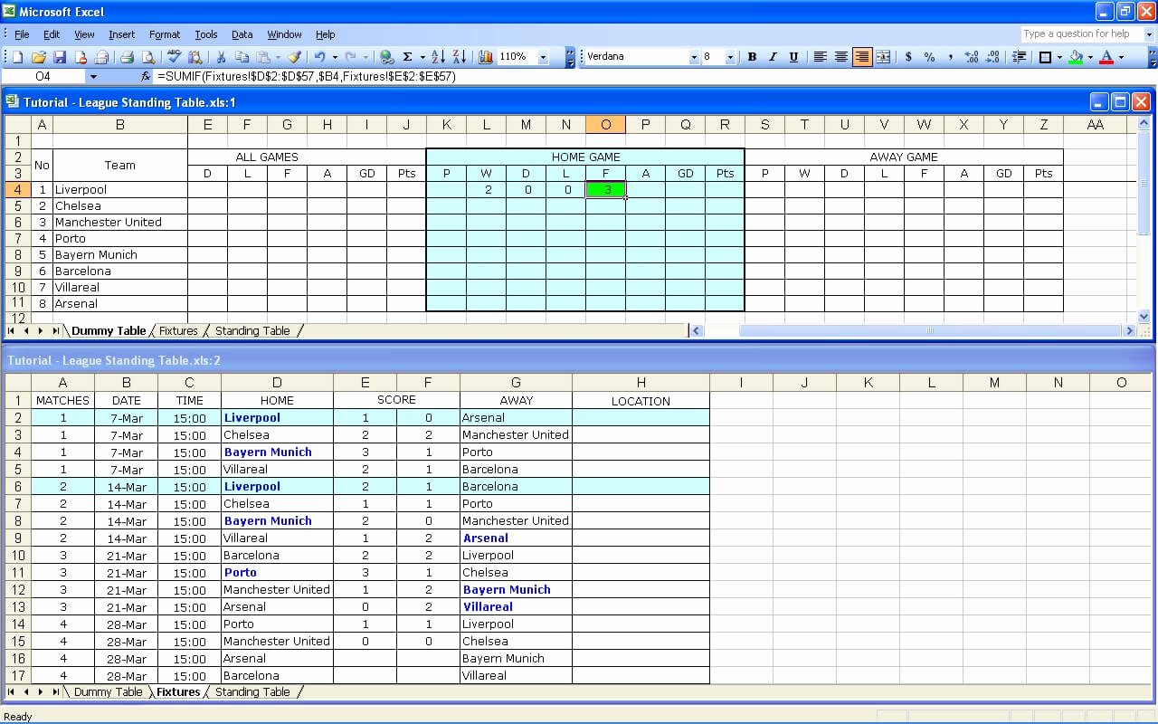 create your own soccer league fixtures and table 2