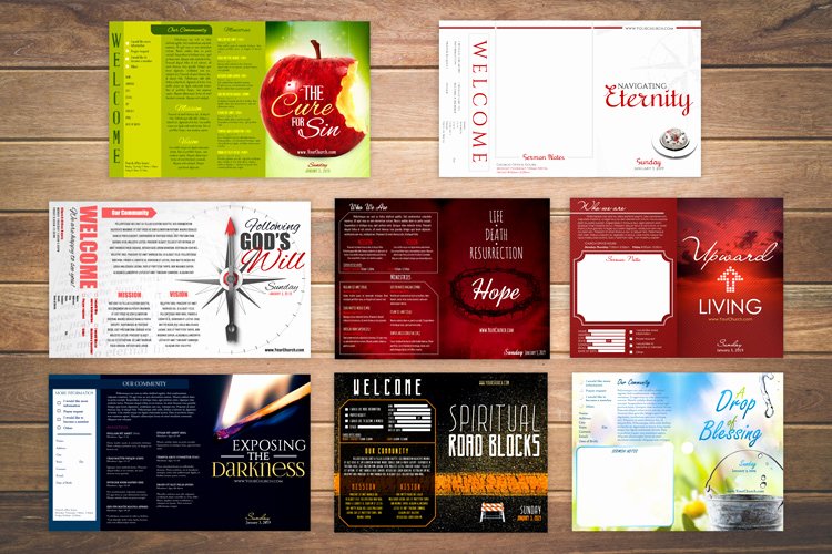 free church bulletin templates